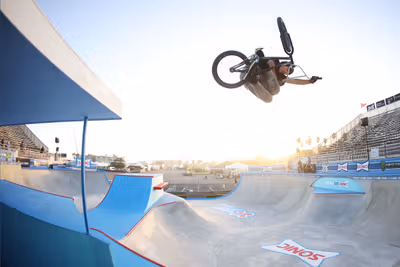Dave Mirra BMX Park Best Trick on the SONIC Park Course X Games Ventura 2024