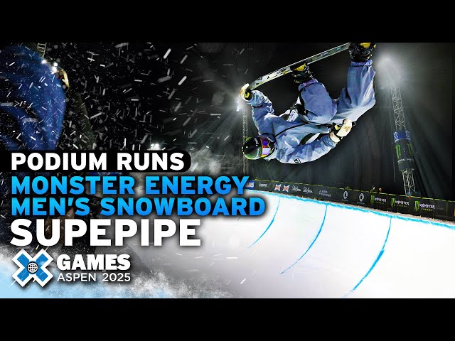Monster Energy Men’s Snowboard SuperPipe: Top 3 Medal Runs | X Games Aspen 2025