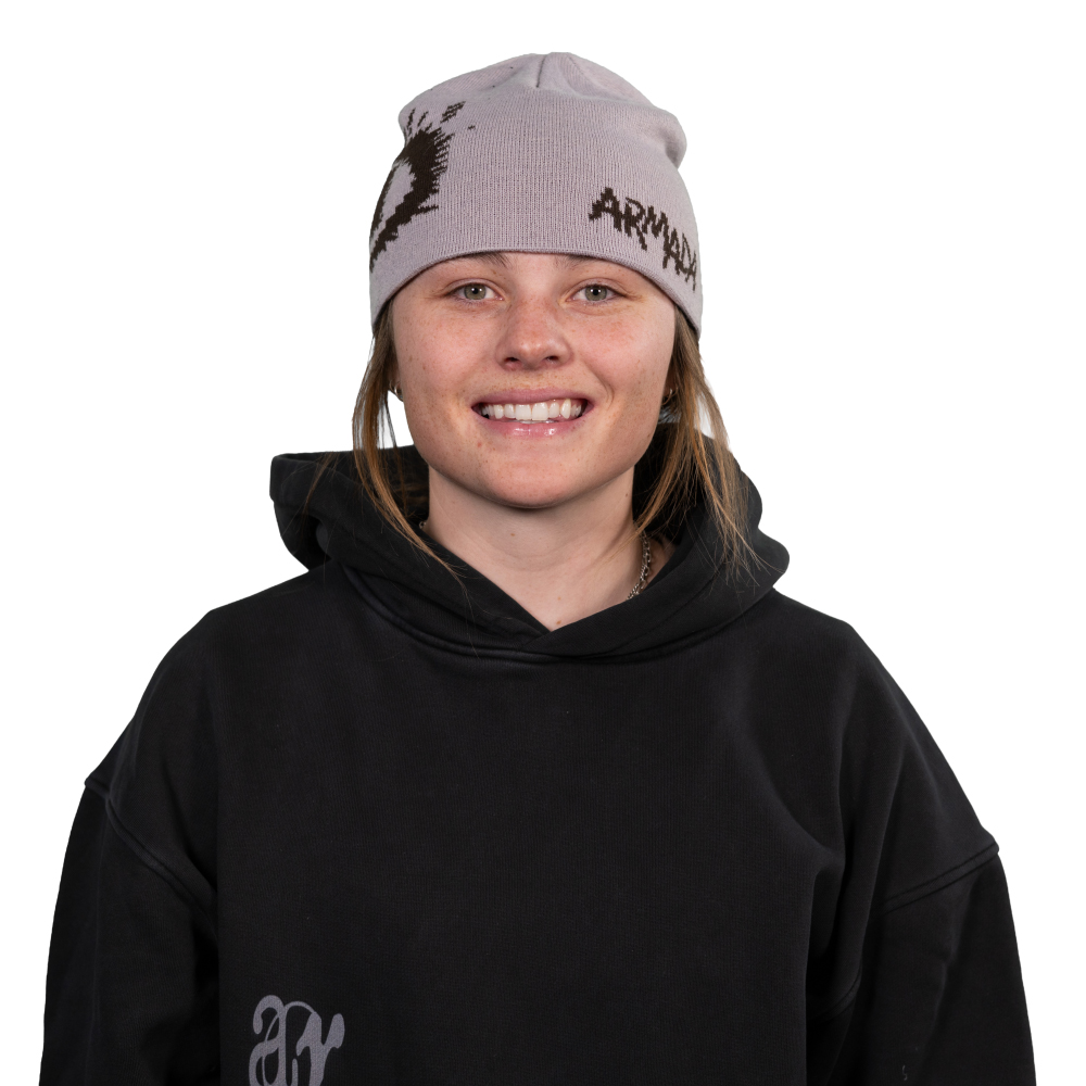 Marin Hamill wearing a beanie