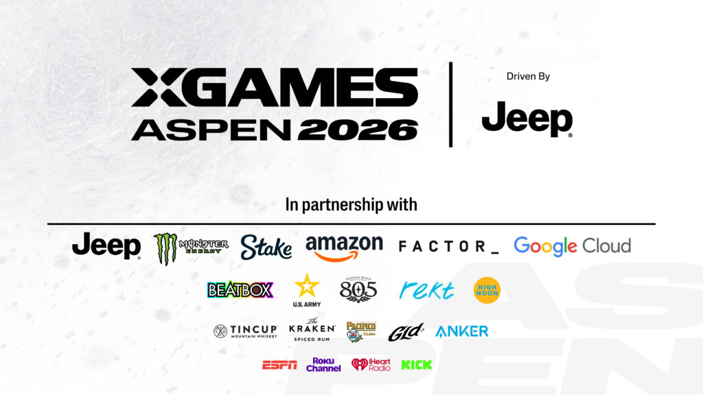 X Games Aspen 2026 Driven by Jeep - Full Partner List