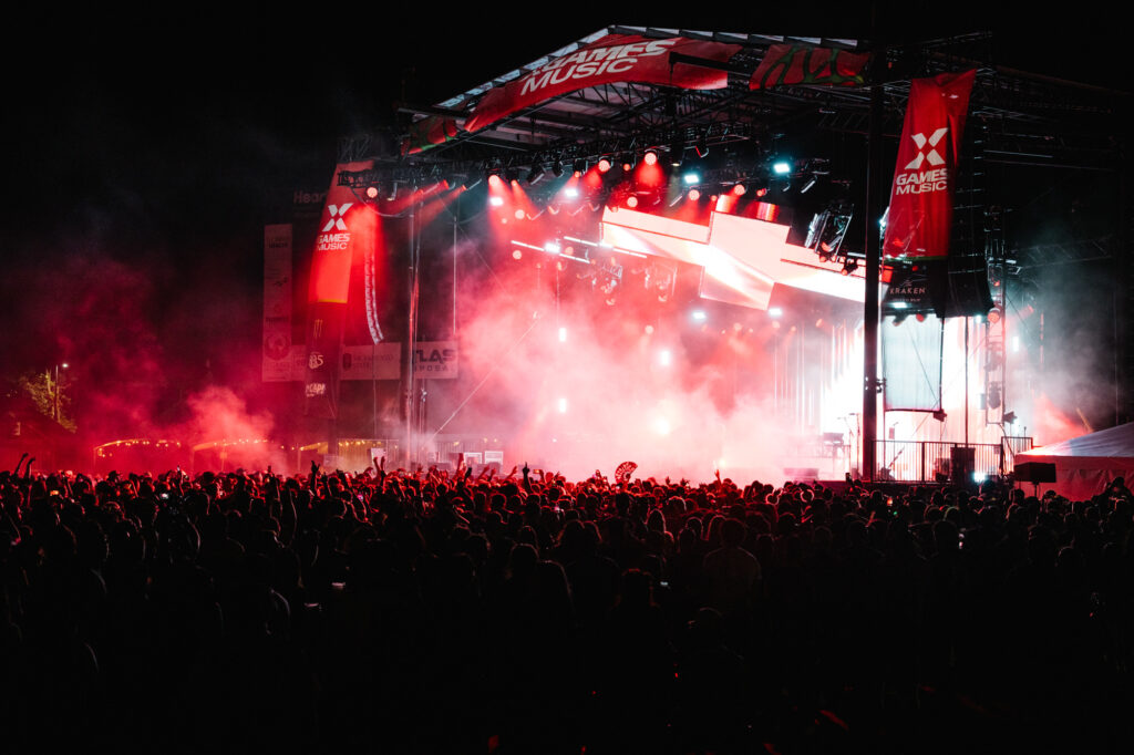 MoonPay X Games Sacramento 2026 featured two days of  high-energy performances from top headliners Kaskade, Mustard and Subtronics. Credit: Dillon / X Games
