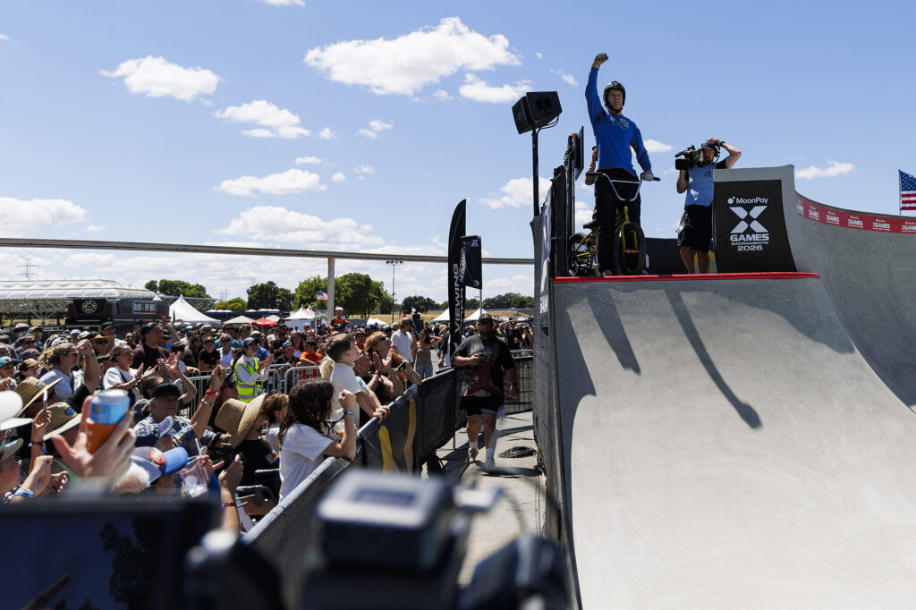 Ryan Williams (XC SP), Dave Mirra BMX Park Best Trick, MoonPay X Games Sacramento 2026. Photo Credit: Jeff Zielinski