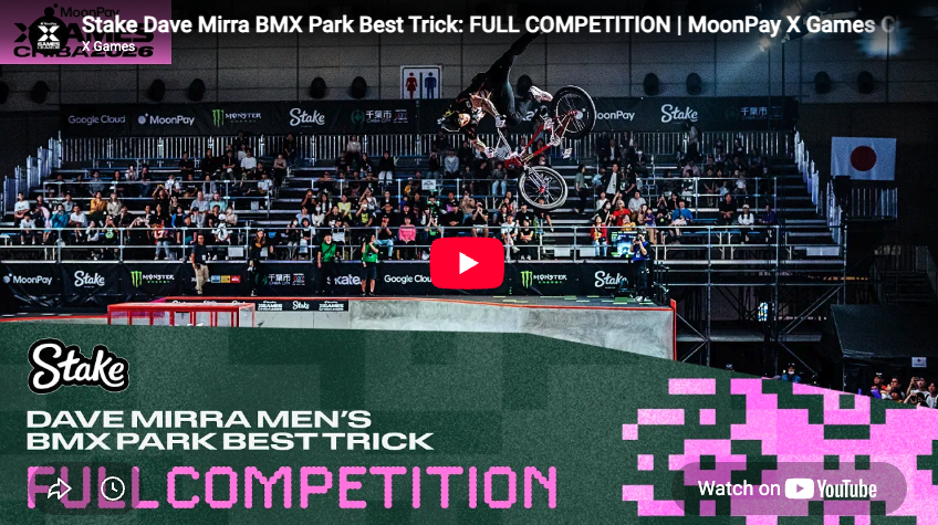 Stake Dave Mirra BMX Park Best Trick: FULL COMPETITION | MoonPay X Games Chiba 2026